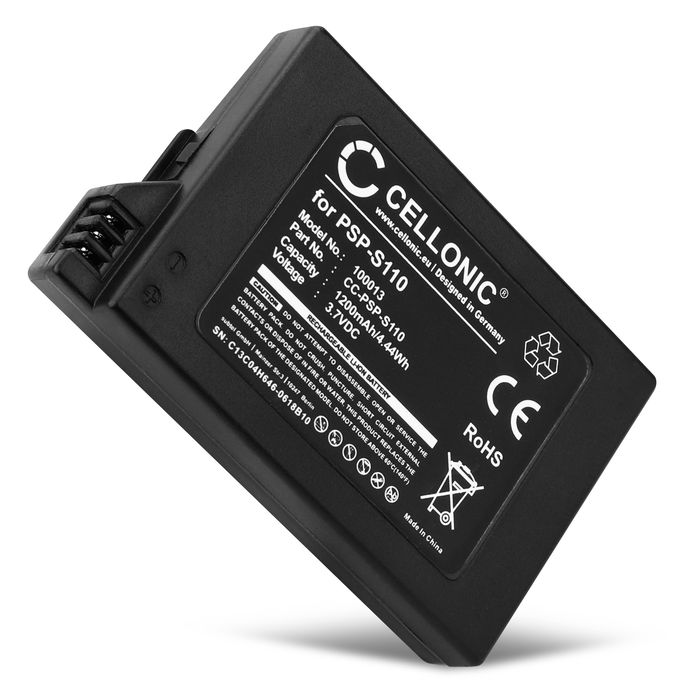 Sony PSP Slim & Lite (PSP-2000 / PSP-2004) Batería 1200mAh 3.6V - 3.7V de CELLONIC