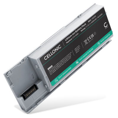 Batería Dell para ordenador portátil Dell Latitude D630, D620, D630 ATG, D630c, PP18L, RD300, RD301, PC764, PD685 4400mAh 11.1V  de CELLONIC