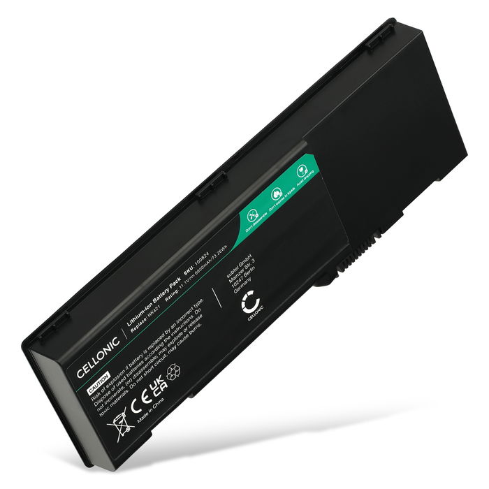 Battery for Dell Precision M6500 | Inspiron 6400, 1501, E1505, E1501 | Vostro 1000 | Latitude 131L | HK421, ZPP20L, PP23LA, PP23LB, PP23L 11.1V 6600mAh from CELLONIC