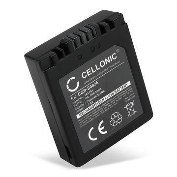 1x Battery for Panasonic Lumix DMC FZ20, FZ5, FZ1, FZ10, FZ2, FZ3, FZ4, FZ15, CGA-S002 CGA-S002e CGA-S002e-1B CGR-S002 DMW-BM7 (700mAh, 7.4V) from CELLONIC