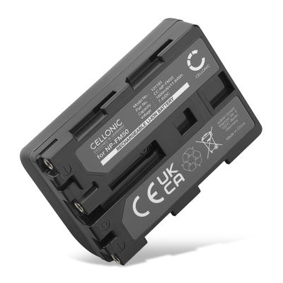 Batería para Sony F828 F717 R1 S85 TRV118 SR1 GV-D1000, NPFM30 NPFM50 NPQM71 NPQM91 NP-FM50 (1600mAh, 7.4V) de CELLONIC