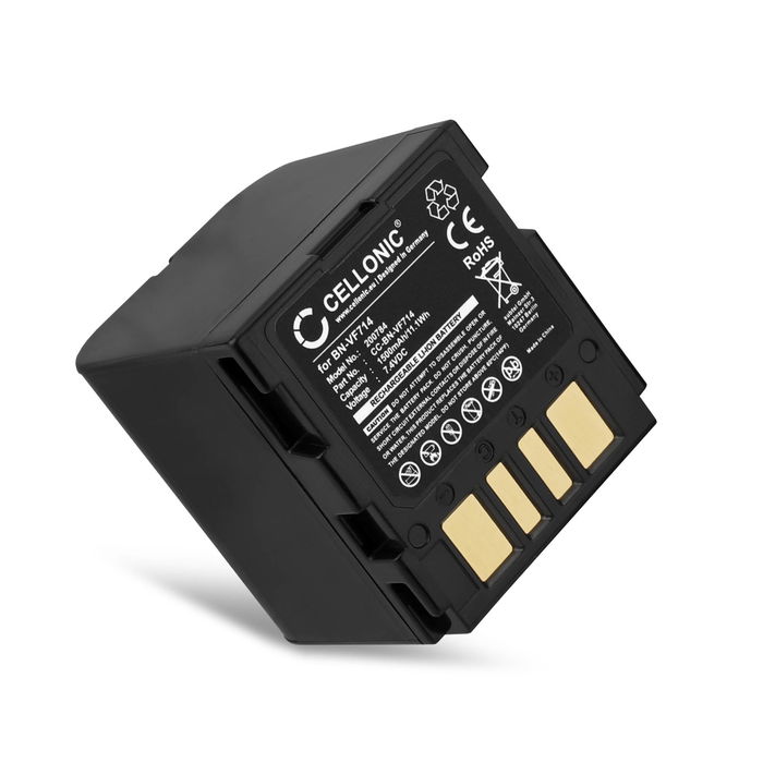 Batería para JVC GZ-D240, GZ-D270, GZ-DF420, GR-D240, GR-D270, GR-D290, GR-DF420, GR-X5 BN-VF714 (1500mAh, 7.4V) de CELLONIC