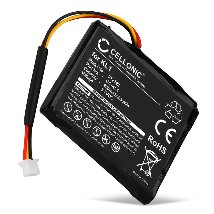 TomTom KL1 Batería 900mAh 3.6V - 3.7V de CELLONIC