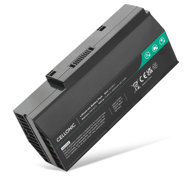 Batería ASUS para ordenador portátil ASUS G73J, G73JH, G73, Lamborghini VX7, G73SW, G73S, VX7S, G53, VX7, G73JW, VX7SX 4400mAh 14.8V  de CELLONIC