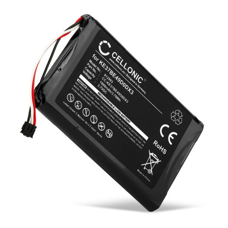 Batería para GPS Garmin Edge 810, 800, Touring KE37BE49D0DX3, 361-00035-00 (1000mAh, 3.7V) de CELLONIC