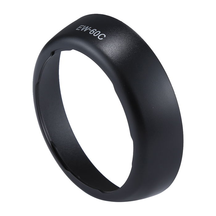 EW-60C Cámara Parasol para Canon EF-S 18-55mm 1:3.5-5.6 III, 18-55mm 1:3.5-5.6 IS II, EF 28-80mm 1:3.5-5.6 II, 28-90mm 1:4-5.6 II – Plastic bayoneta Circular / Cilíndrico Parasol de CELLONIC