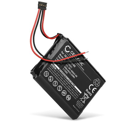 Batería de repuesto de Garmin 361-0043-00 / 361-0043-01 (600mAh) - Batería recargable para GPS bicicleta Garmin Edge 820, 520, 500, 205, 200 / Edge Explore 820