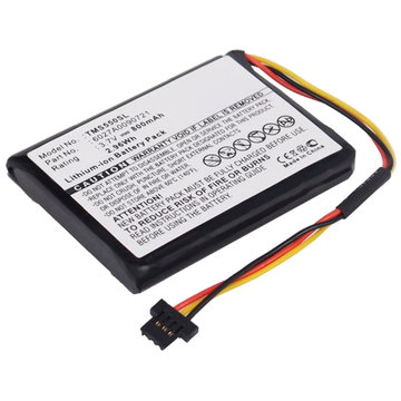 Bateria TomTom 6027A0090721 800mAh - 6027A0090721, Batería larga duración para GPS TomTom Start 55 / 50 / 45 / 1EF0.017.03 / 1ET0.052.09 / 4EF00 / 4EF0.017.00