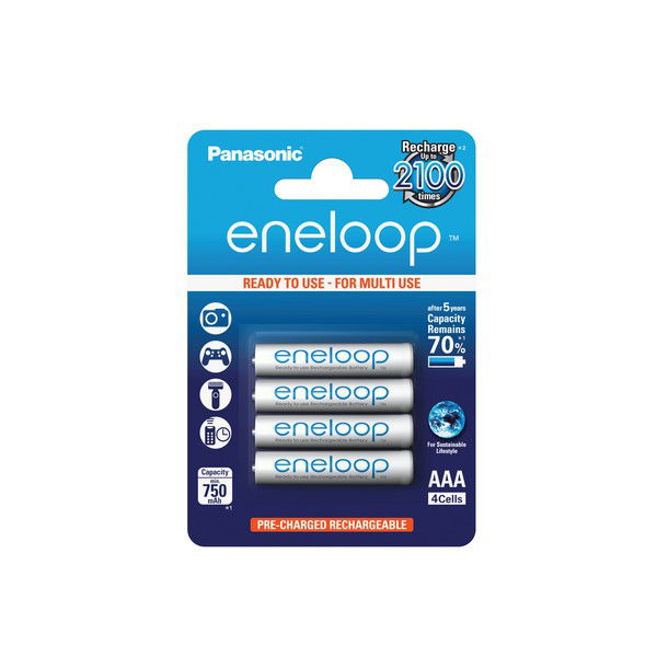 Baterías Pilas AAA  Panasonic eneloop BK-4MCCE 4x AAA / Micro / R03 / LR03 / HR03