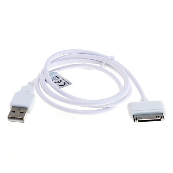 Apple iPod nano 1 Gen. - A1137 Cable de carga Conector Dock 30 Pin Cable de datos de 1m Cable cargador de subtel