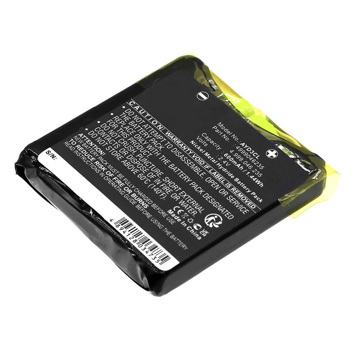 Bateria DeTeWe 4.999.046.235, 4.999.134.298 600mAh - , Batería larga duración para teléfonos DeTeWe OpenPhone 24, OpenPhone 28, Tenovis Integral D3, Funkwerk FC1, FC4