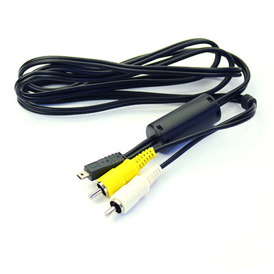 Cable RCA para Praktica DCZ 10.3 / Luxmedia 10-23 / Luxmedia 12-03 / Luxmedia 6503 / Luxmedia 8403 - Cable AV de , Conector RCA, Cable de Audio y Video  Compuesto para TV, DVD, Blu-Ray, Cámara, Consola