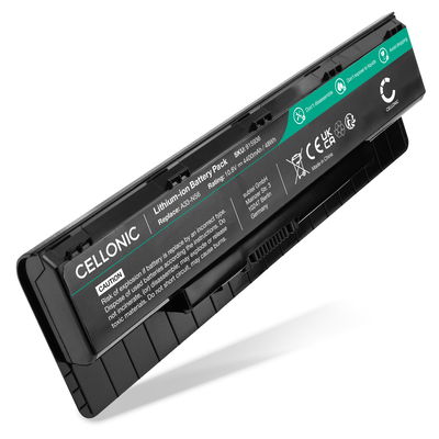 Batería ASUS para ordenador portátil ASUS N76V, N56VZ, N56V, N76, N56, G56JR, N76VB, N56VM, A32-N56 4400mAh 10.8V  de CELLONIC