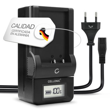 Cargador VW-VBT190 -VBT380 -VBK180 para baterías VW-BC10 de cámara Panasonic HC-V777 V800 V770 V760 V750 V380 V270 V180 V10 HC-VXF990 HC-VX980 de CELLONIC