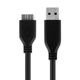 Cable de datos Micro USB 3.0 a USB A, 1m