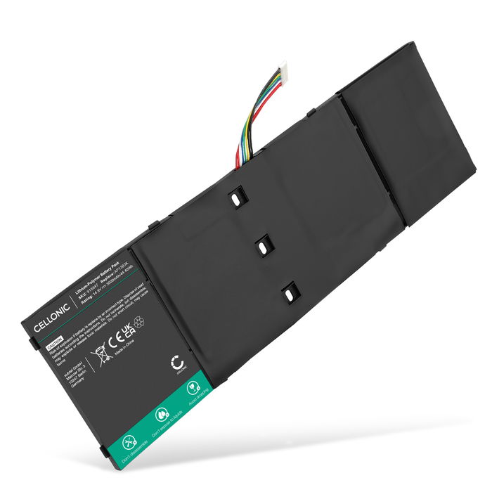 Battery for Acer Aspire E15, V5 473, 552, 572, 573, V7 481, 581, AP13B3K, AP13B8K 14.8V 3000mAh from CELLONIC