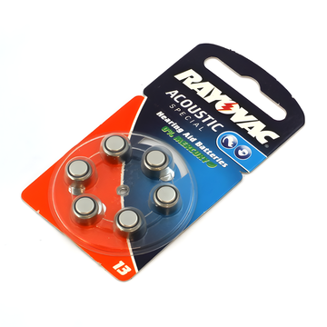 Rayovac Pila de Botón para Audífonos HA13 (PR48 / 13) - x6