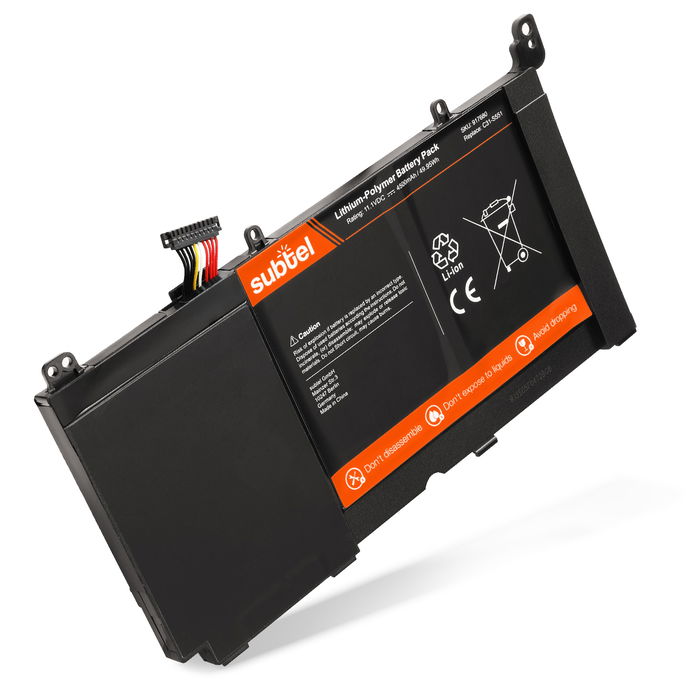 Batería ASUS para ordenador portátil ASUS Vivobook S551L, S551LB, S551LA, V551L, V551LA, V551LB, C31-S551 4500mAh 11.1V  de subtel