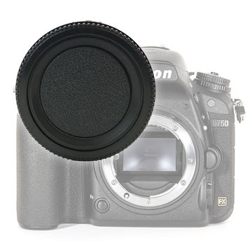 Tapa objetivo para Nikon D750 D3200 D3500 D5300 D5100 D810 D850 D7100 (BF-1B) - Tapa de lente de Plastic y de color negro para cámaras de fotos, Funda antigolpes para lentes de cámara