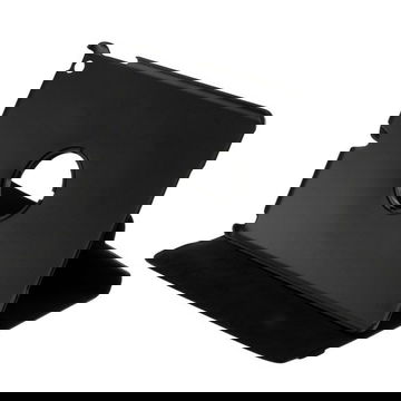 Funda tablets de subtel para iPad Air 1 / iPad 5 / iPad 6, Funda para tablets en negro con soporte giratorio y cinta elástica, Protector de tablet de Cuero artificial