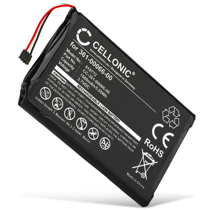 Garmin Camper 760LM Batería 1500mAh 3.6V - 3-7V de CELLONIC