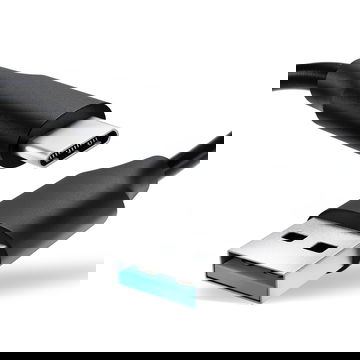 USB C Data Cable for Samsung, Huawei, Google Pixel, Nikon, Canon, Panasonic Lumix, Sony, GoPro 1,0m Fast Transfer Charger / Charging Cable 3A PVC Black