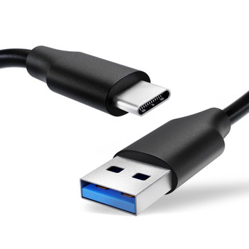 Cable USB para Google LG Nexus 5X (H791) USB A 2.0 -> USB Type C - Cable de Carga y Datos 1,0m 3A negro PVC