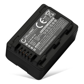 Bateria Panasonic VW-VBT190 VW-VKB180 -VBY100 1780mAh - Batería larga duración para cámaras Panasonic HC-V180 HC-V10 HC-V100 HC-V160 HC-V270 HC-V777 HC-V800 HC-VXF990 HC-VX980 HC-W580 HDC-SD40
