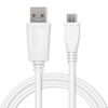 Cable USB para Panasonic Lumix GX9 GX80 G80 G90 DC-FZ72 FZ2000 HC-V770 -V180 DMC-TZ100 TZ90 LX15 LX100 II - Cable de Carga y Datos 1m blanco PVC