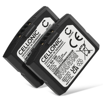 2x Batería de repuesto de BA300 para auriculares inalámbricos para TV Sennheiser RS 4200 RR 4200 RR 840 IS 410 HDI 830 Batería recargable de gran capacidad 150mAh de CELLONIC
