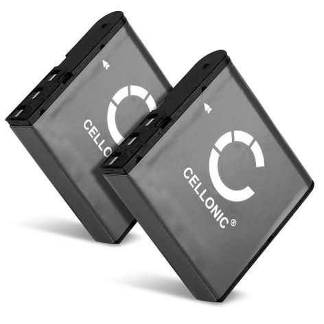 2x Batería para Cámaras Kodak PixPro AZ528, AZ425, AZ421, AZ422, AZ401, AZ252 (950mAh, 3.7V) de CELLONIC