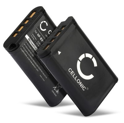 2x Bateria Sony Cyber-shot NP-BX1 1090mAh - NP-BX1, Batería recargable para camaras Sony RX100 III IV V FDR-X3000 DSC-RX100 DSC-HX60 -HX400V -HX350 HX90V HX80 DSC-H400 DSC-WX500 -WX350