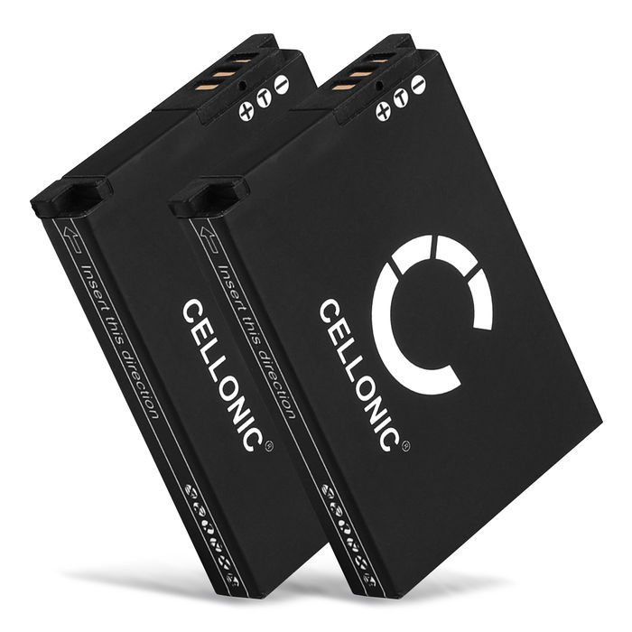 2x Bateria Toshiba SLB-10 1050mAh - SLB-10, Batería recargable para camaras Toshiba Camileo X-SPORTS