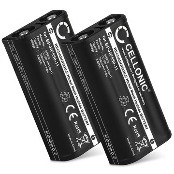 2x Bateria Sony BP-HP550-11 700mAh - BP-HP550-11, Batería larga duración para auriculares Sony MDR-RF811RK, MDR-RF855RK, MDR-RF810R, MDR-RF811R