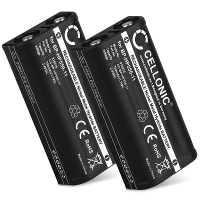 2x Bateria Sony BP-HP550-11 700mAh - BP-HP550-11, Batería larga duración para auriculares Sony MDR-RF811RK, MDR-RF855RK, MDR-RF810R, MDR-RF811R