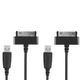 2x Cable de datos 30 Pin Conector a USB A, 1.0m