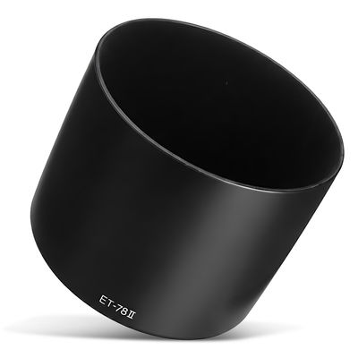 ET-78 II Cámara Parasol para Canon EF 135mm f/2L USM, EF 180mm f/3.5L Macro USM – Plastic bayoneta Circular / Cilíndrico Parasol de CELLONIC