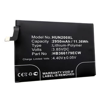 Bateria HB366179ECW 2950mAh - , Batería larga duración para smartphones Huawei Nova 2 / Nova 2 Dual SIM