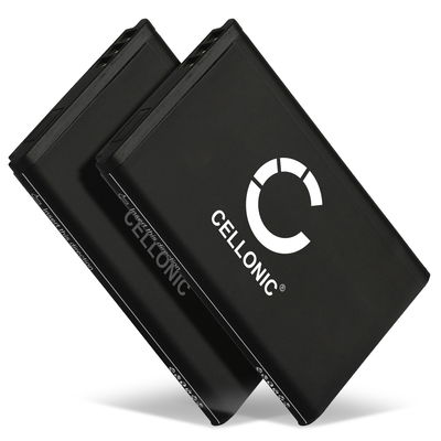 2x Bateria Telekom A051,10000058 1200mAh - , Batería larga duración para teléfonos Telekom Sinus 806, Snom M65, Telefunken FHD 170/5