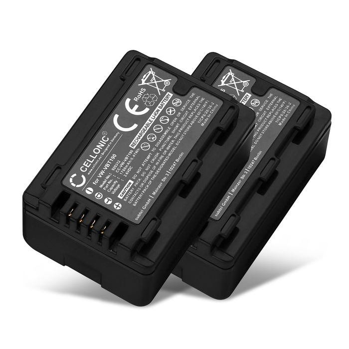 2x Batería Panasonic HC-VX11 - 1780mAh