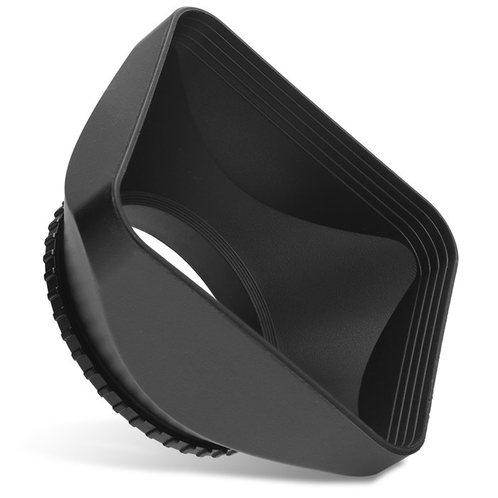 Ø 46mm Camera Ø 46mm DV Lens Hood for Universal Ø 46mm - Plastic Screw-in Square Lens Shade from CELLONIC