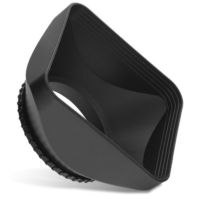 Ø 52mm Camera Ø 52mm DV Lens Hood for Universal Ø 52mm - Plastic Screw-in Square Lens Shade from CELLONIC