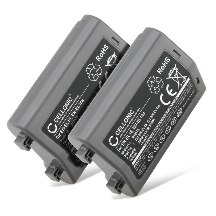 2x Batería Nikon EN-EL18c - 2600mAh