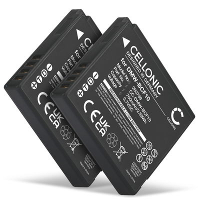2x Batería para Panasonic Lumix DMC-FS62 DMC-FS10 FS6 FS7 FS15 FS30 FS42 FS62 700mAh de CELLONIC