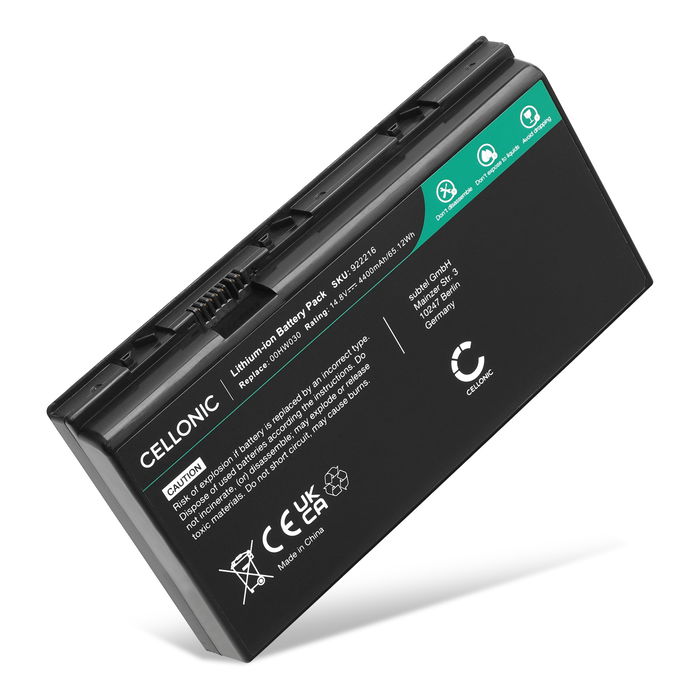 Batería Lenovo para ordenador portátil Lenovo ThinkPad P70, ThinkPad P71 4400mAh 14.8V  de subtel