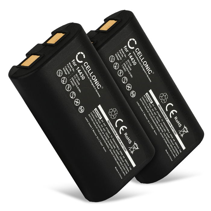 2x Batería de impresoras 3M PL200 / Dymo LabelManager 260 260P, 280, PnP - Batería gran capacidad 650mAh 7.2V - 7.4V S0895880,W003688,14430 para impresoras de fotos e impresoras de etiquetas
