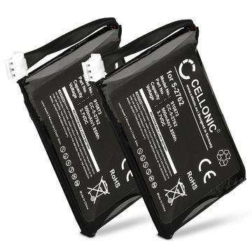 2x Bateria Philips 5-2762 500mAh - , Batería larga duración para teléfonos Philips ID555, Swissvoice Iron, Grundig Scenos, Scenos A