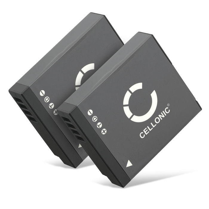 2x Panasonic Lumix DMC-LX15 Batería 600mAh 7.2V - 7.4V de subtel