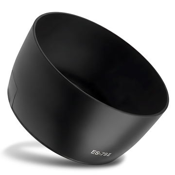 ES-79 II Cámara Parasol para Canon EF 80-200mm f/2.8L, EF 85mm f/1.2L II USM, EF 85mm f/1.2L USM – Plastic bayoneta Circular / Cilíndrico Parasol de CELLONIC