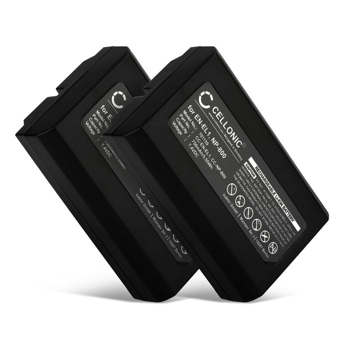 2x Nikon Coolpix 880 Batería 750mAh 7.2V - 7.4V de CELLONIC